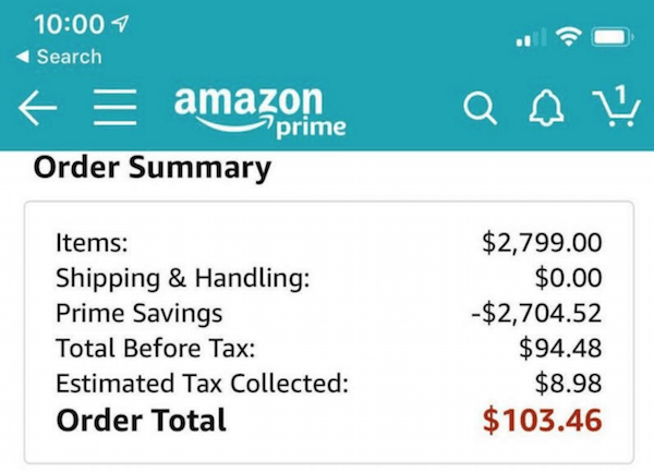 99,8% de réduction sur certains articles pendant les Amazon Prime Day à cause d'un problème d'étiquetage